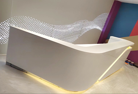 Irregular Front Desk