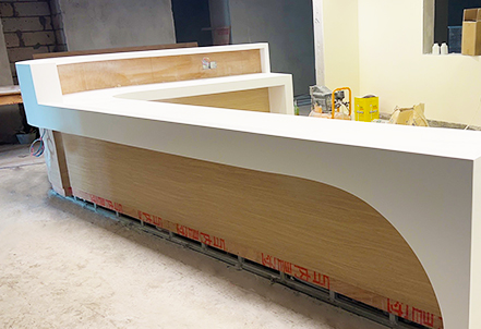 Irregular Front Desk