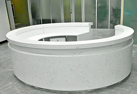 Irregular Front Desk