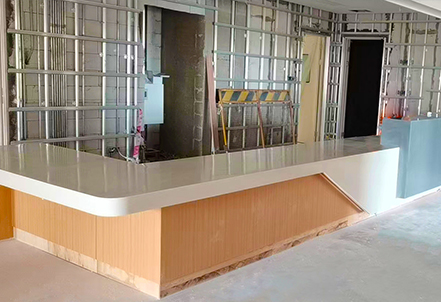 Irregular Front Desk