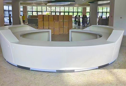 Hospital reception desk