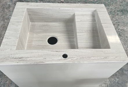 Bathroom integrated basin