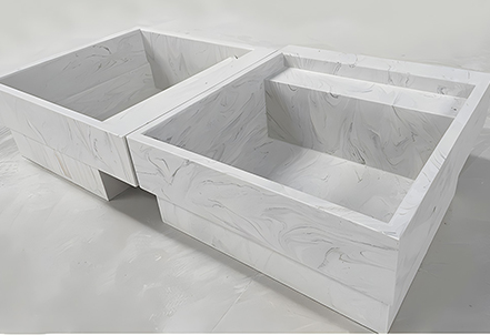 Twill artificial stone washbasin