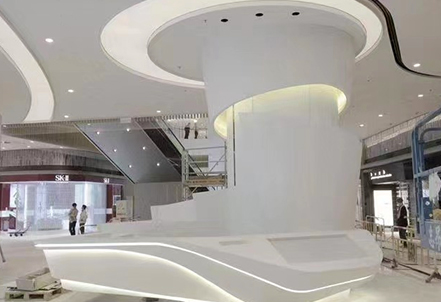 Artificial stone cladding columns