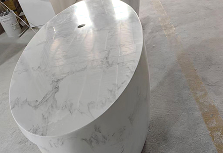 Stone column countertop