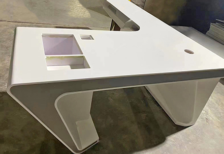 Artificial stone office desktop